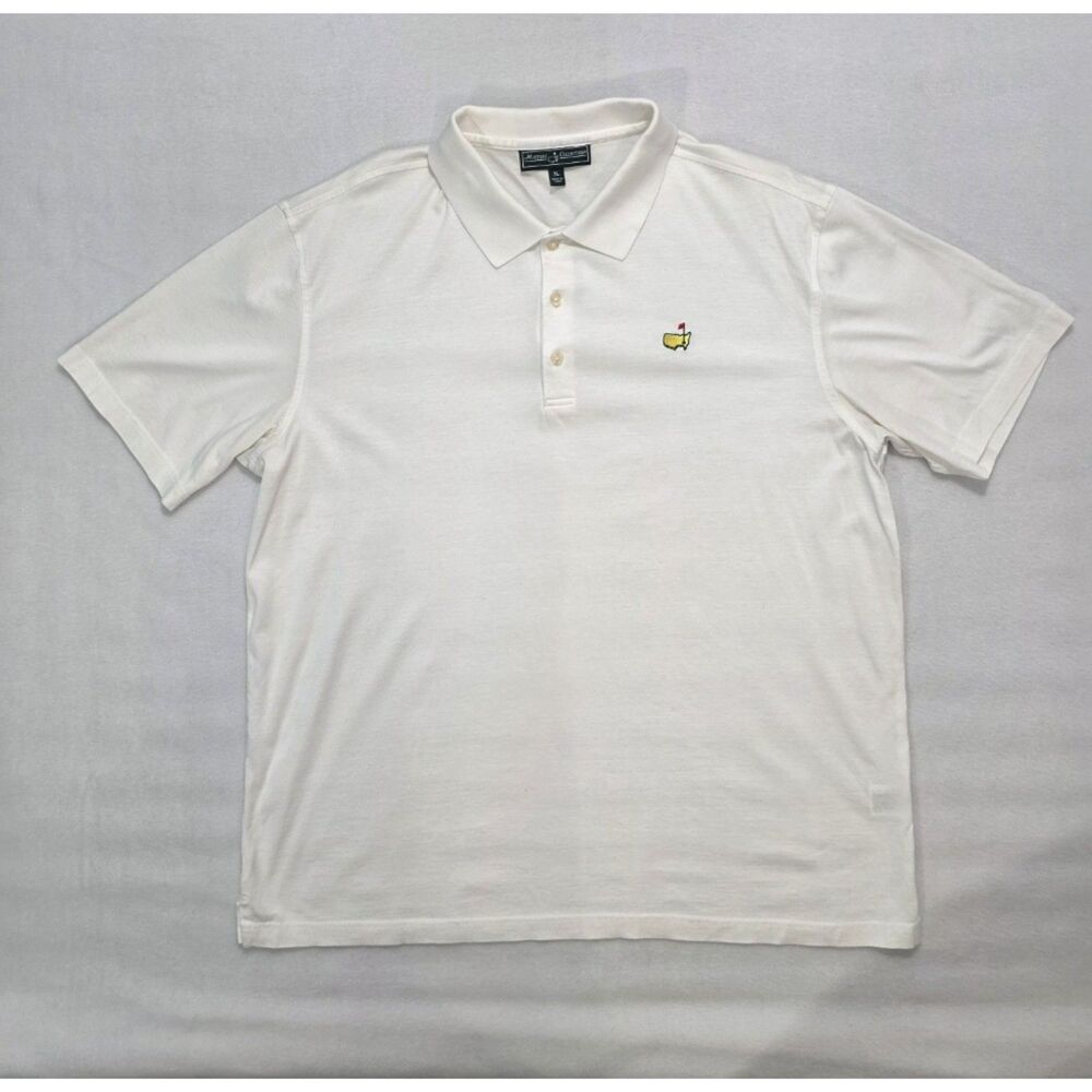 Masters Collection White Pima Cotton Golf Polo Mens XL Augusta National NWOT